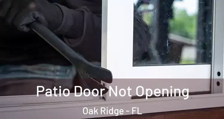 Patio Door Not Opening Oak Ridge - FL