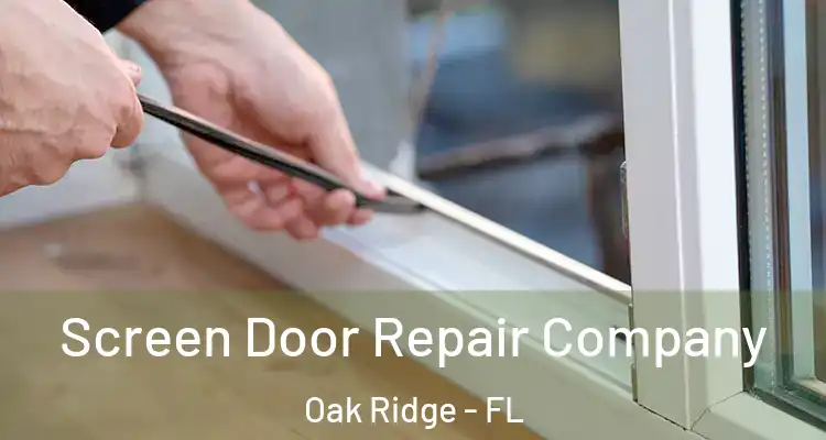 Screen Door Repair Company Oak Ridge - FL